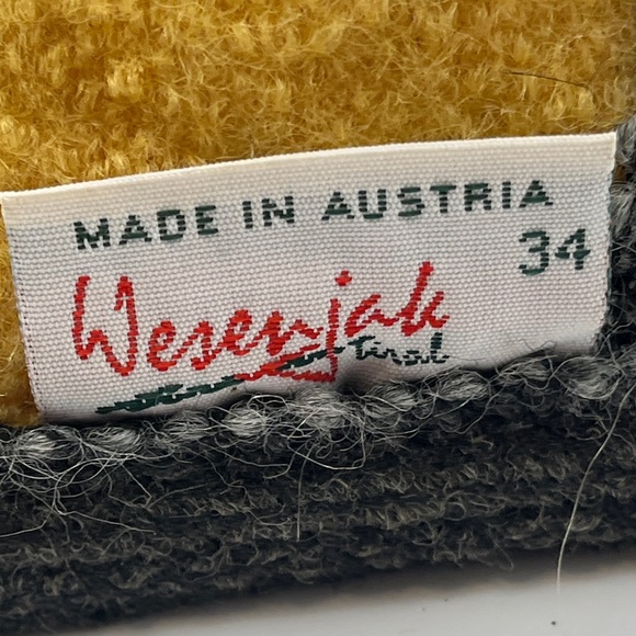 Wesenjak Tirol Austrian Boiled Wool Slippers Sz 34 - Picture 2 of 14